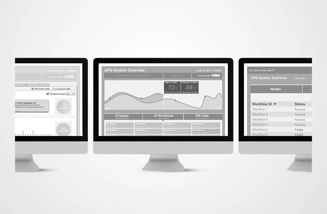 Automic SaaS wireframe design