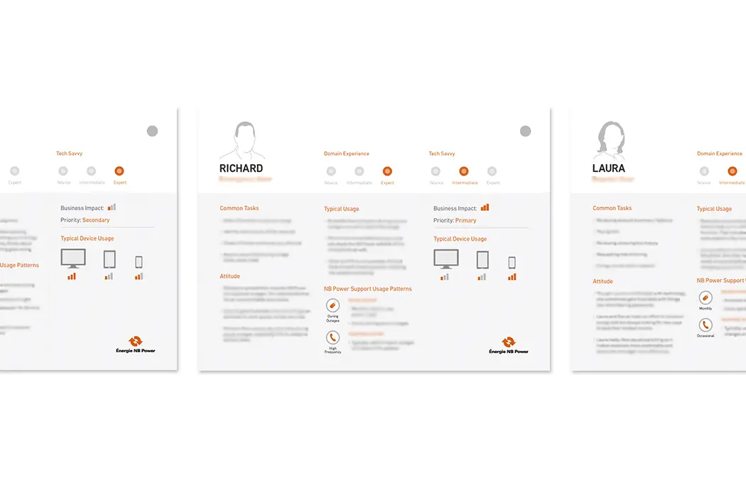 NB Power web personas research