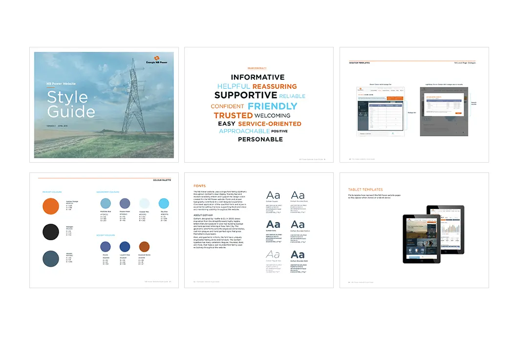 NB Power visual style guide design 2