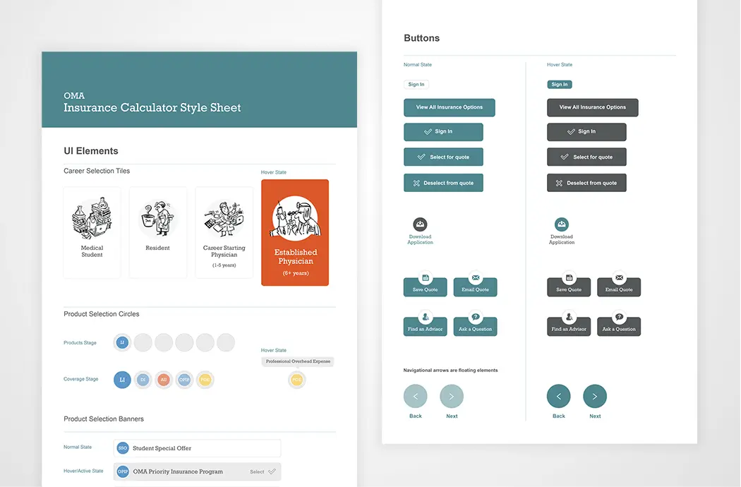 OMA Insurance UX Web Design