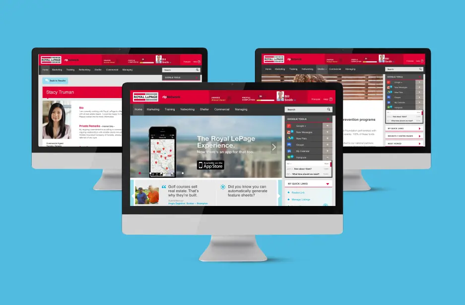 Royal LePage intranet UX Web Design