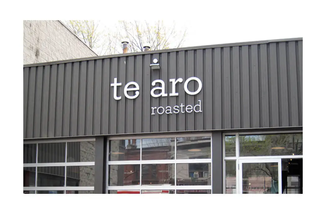 Te Aro coffee signage Design